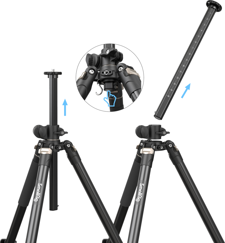 SmallRig 4288 Tripod with Lateral Center Column CT200 - 6