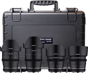 Samyang 4 KIT 24/35/50/85 VDSLR MK2 Canon EF + Hardcase