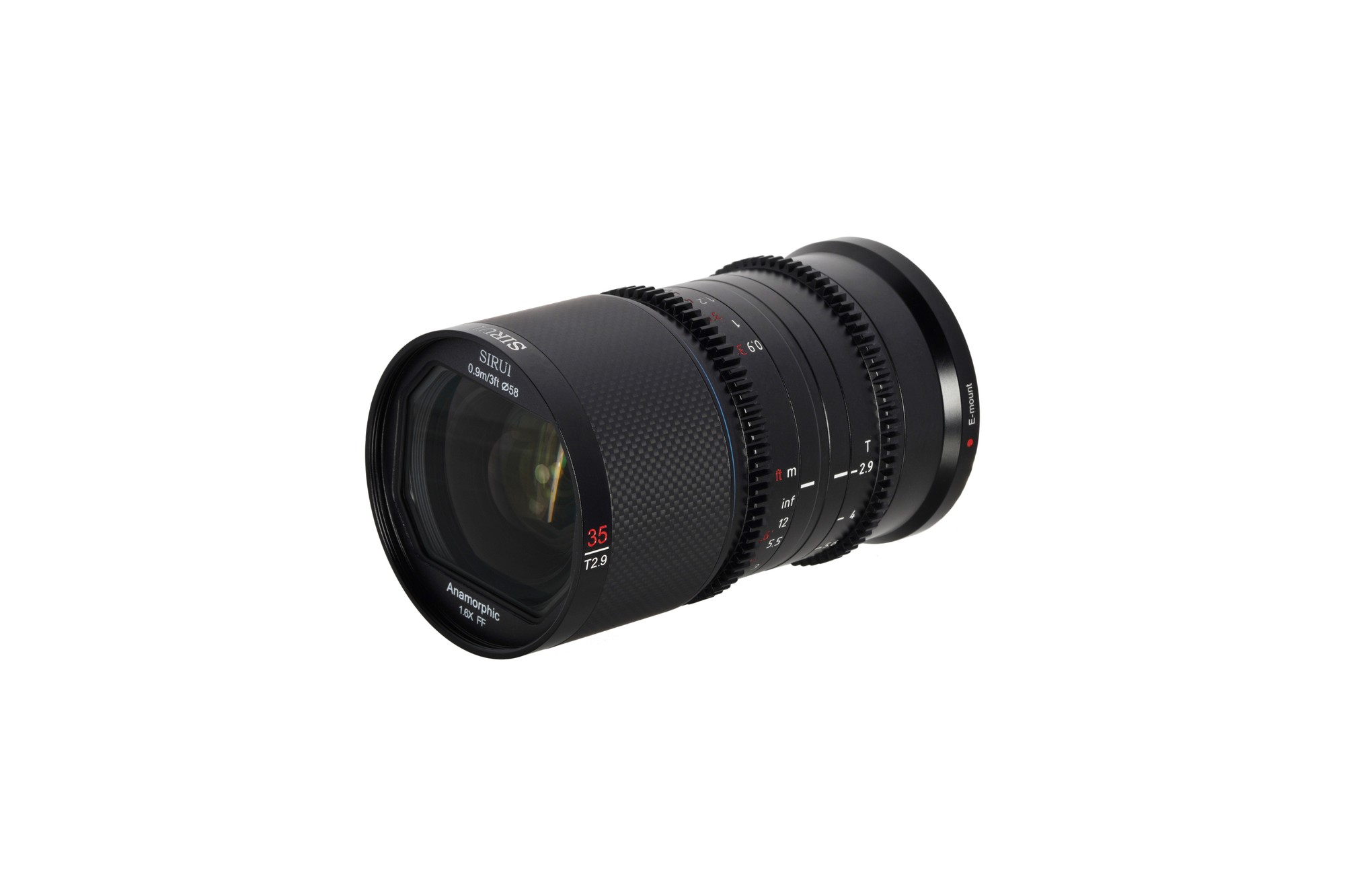 SIRUI Saturn 35mm T2.9 1.6x Carbon Fiber Full-frame Anamorphic DJI DL Mount(Neutral Flare) - 2