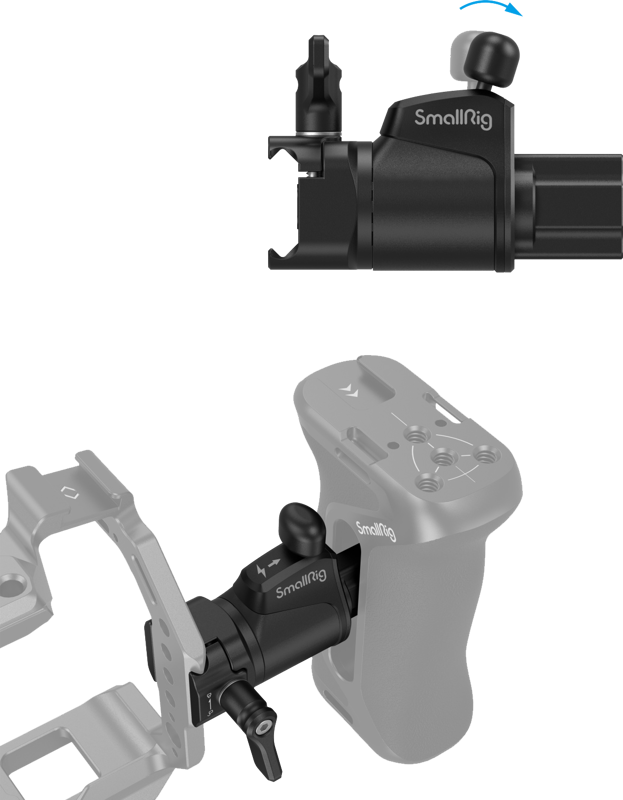 SmallRig 4112 Universal Rotating Handle Adapter - 3