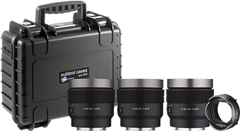 Samyang V-AF lens Kit with MF Adapter and Hardcase