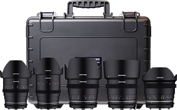 Samyang 5 KIT 14/24/35/50/85 VDSLR MK2 Sony FE + hardcase