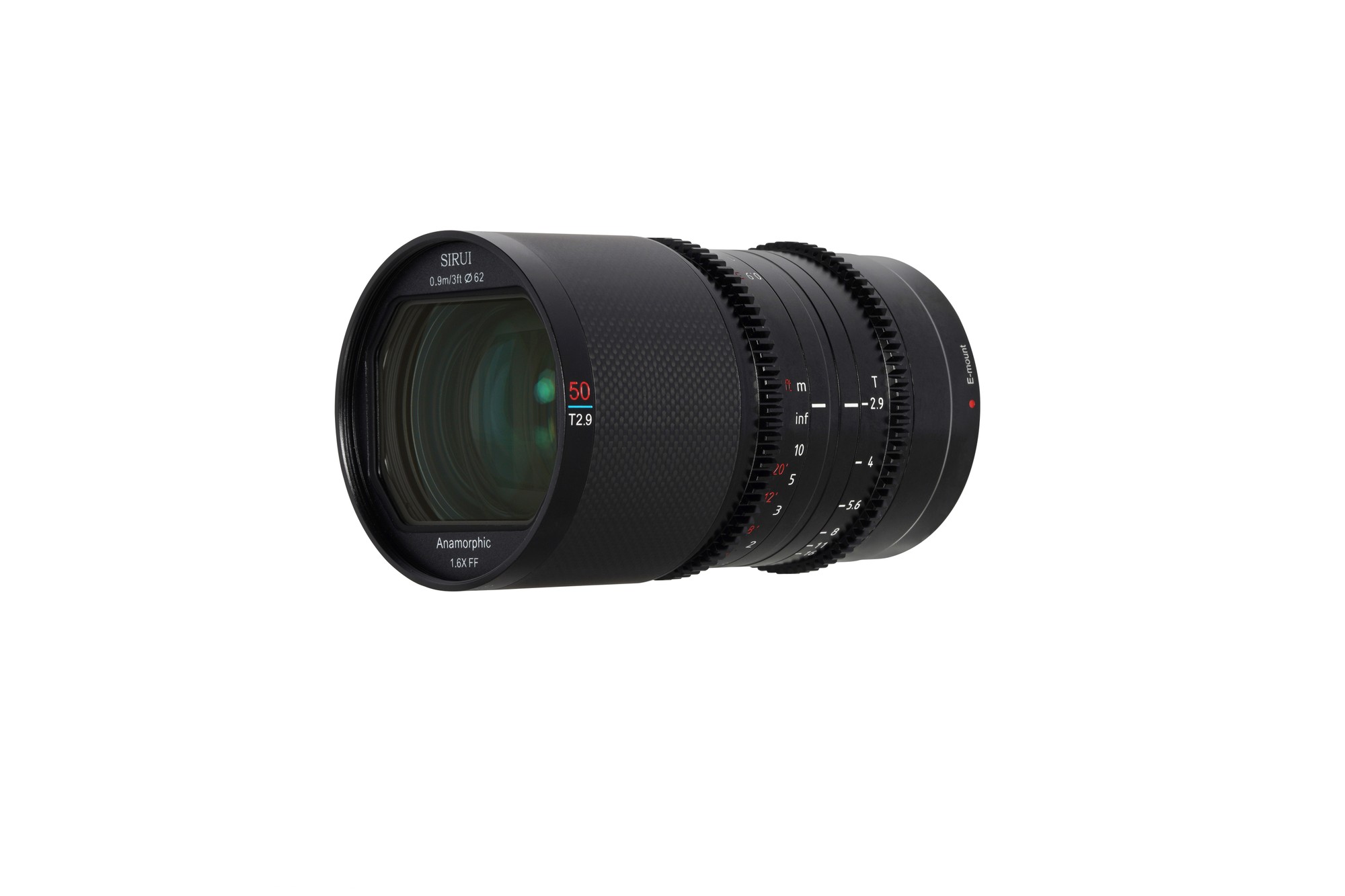 SIRUI Saturn 50mm T2.9 1.6x Carbon Fiber Full-frame Anamorphic L Mount (Blue Flare) - 4