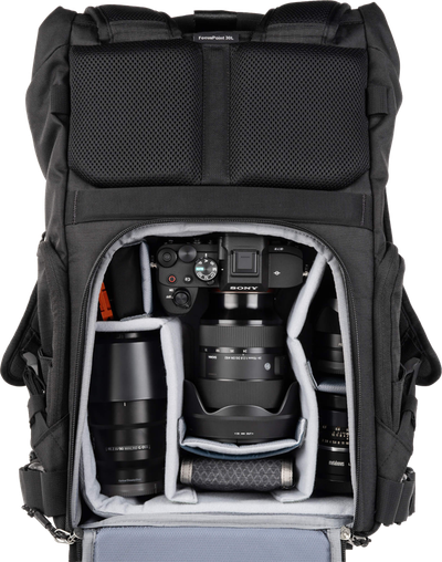 Think Tank FocusPoint 30L I Hybrid RollTop Backpack I Asphalt Black - 6