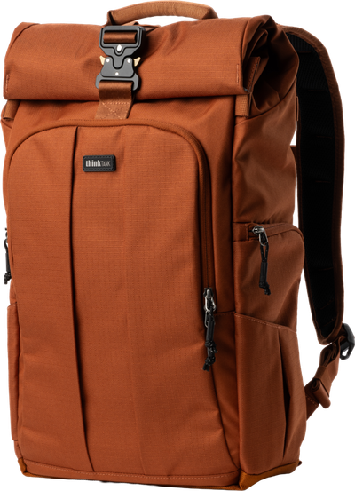Think Tank FocusPoint 30L I Hybrid RollTop Backpack I Urban Rust – för filmskapare