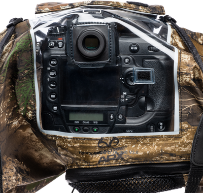 Think Tank Rain Cover I RealTree APX Camo (EYEPIECE REQUIRED) I Hydrophobia D 24-70 V3 - 7
