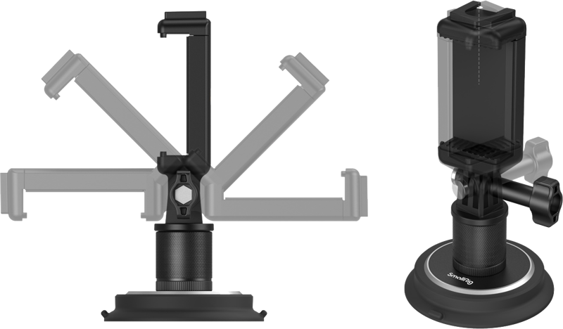 SmallRig 4347 Suction Cup Mounting Support for Action Cameras - 3