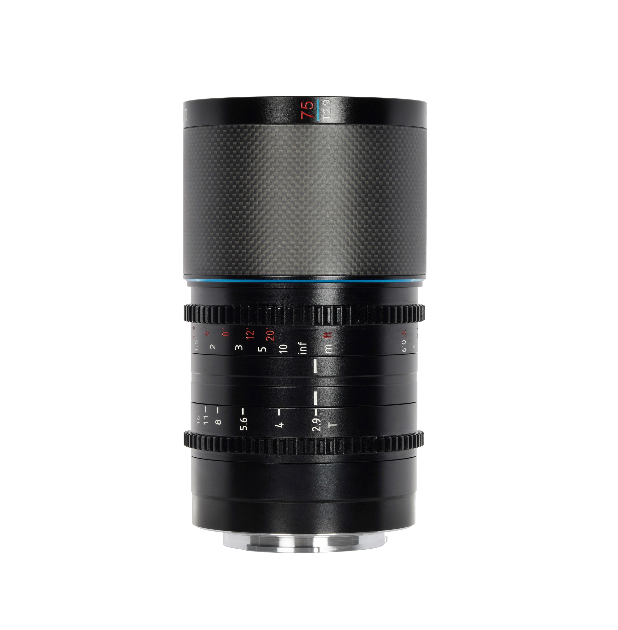 SIRUI Saturn 75mm T2.9 1.6x Carbon Fiber Full-frame Anamorphic RF Mount (Blue Flare) - 3