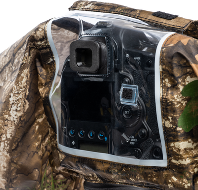 Think Tank Rain Cover I RealTree APX Camo (EYEPIECE REQUIRED) I Hydrophobia DM 300-600 V3 - 7