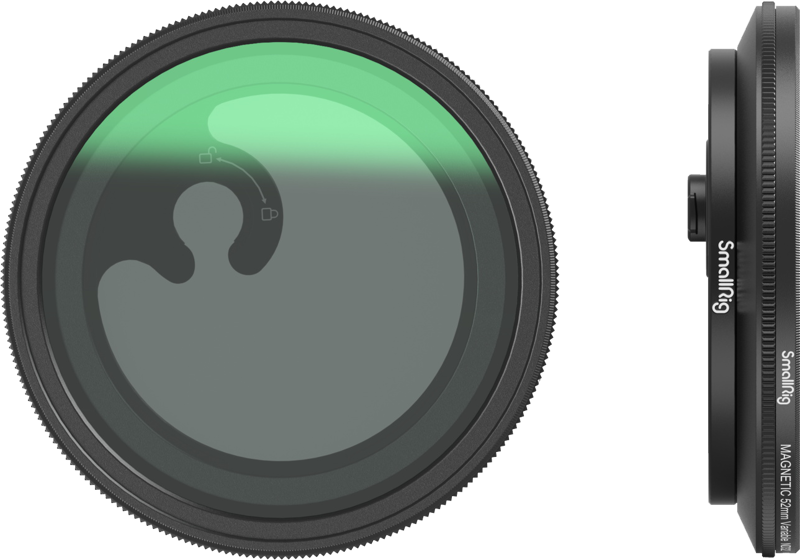 SmallRig 4386 Magease Magnetic VND Filter Kit ND2-ND32 (1-5 Stop) with M-mount Filter Adapter 52mm - 2