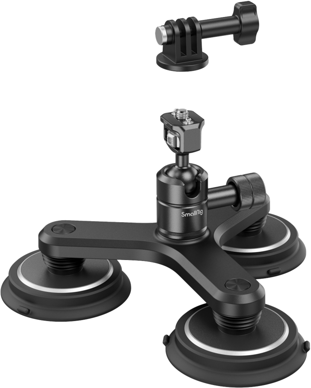 SmallRig 4468 Triple Magnetic Suction Cup Mounting Support Kit for Action Cameras - 2
