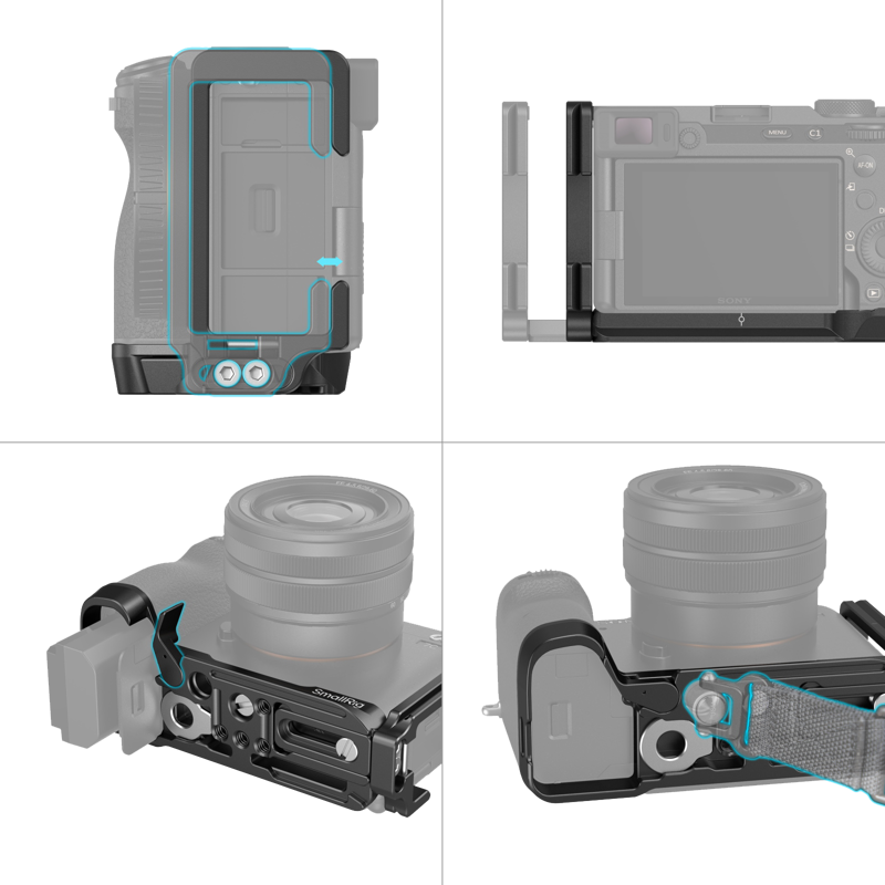 SmallRig 4569 L-Bracket for Sony Alpha 7C II / Alpha 7CR - 5