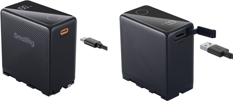 SmallRig 4469 Camera Battery USB-C Rechargeable NP-F970 Black - 3