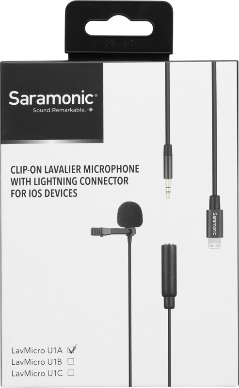 Saramonic LavMicro U1A Lavalier mic for w/ lightning connector (2M) - 5