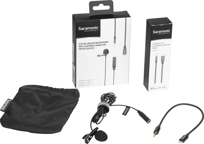 Saramonic LavMicro U1A Lavalier mic for w/ lightning connector (2M) - 4