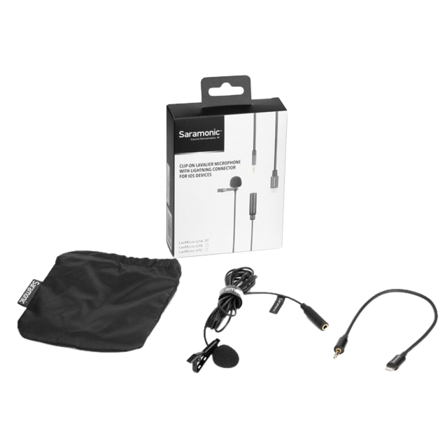 Saramonic LavMicro U1A Lavalier mic for w/ lightning connector (2M) - 2