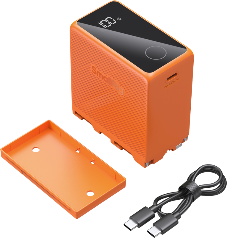 SmallRig 4576 Camera Battery USB-C Rechargeable NP-F970 Orange - 9