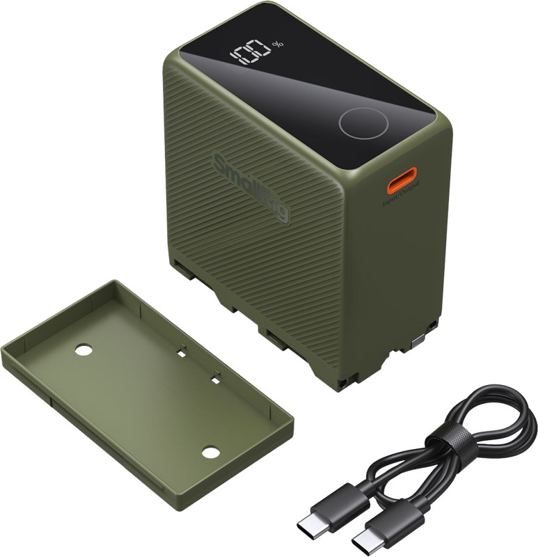 SmallRig 4577 Camera Battery USB-C Rechargeable NP-F970 Green - 9
