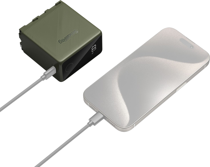 SmallRig 4577 Camera Battery USB-C Rechargeable NP-F970 Green - 8