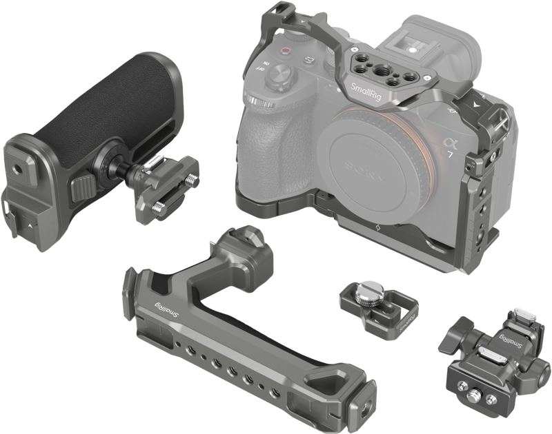 SmallRig 4539 HawkLock Quick Release Advanced Cage Kit for Sony Alpha 7R V / 7 IV / 7S III - 3