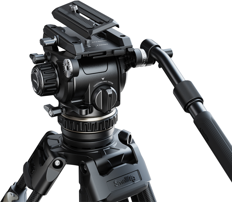 SmallRig 4463 Heavy-Duty Carbon Fiber Tripod Kit AD-120 - 6
