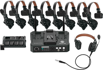 Hollyland Solidcom C1 Pro  Wireless Intercom System with 8 ENC headsets with Hub Station