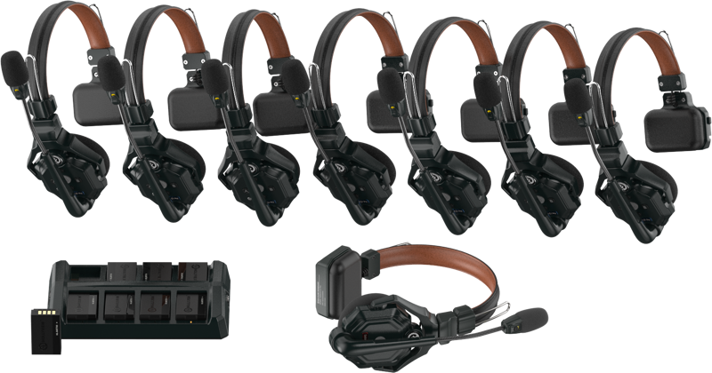 Hollyland Solidcom C1 Pro  Wireless Intercom System with 8 ENC headsets