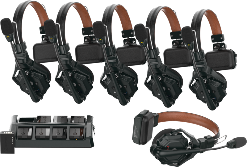 Hollyland Solidcom C1 Pro  Wireless Intercom System with 6 ENC headsets