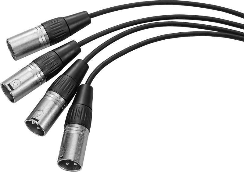 Saramonic Cable SR-C2020 Dual 3.5mm TRS Male to Four XLR Male Cable (SR-C2020) - 3