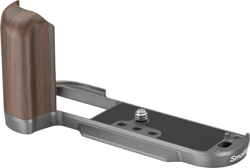 SmallRig 4736 Wooden L-Shape Grip for Fujifilm X-T50 Charcoal Silver - 2
