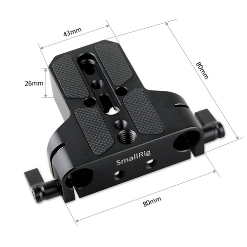SmallRig Baseplate with Dual 15mm Rod Clamp 1674 - 3