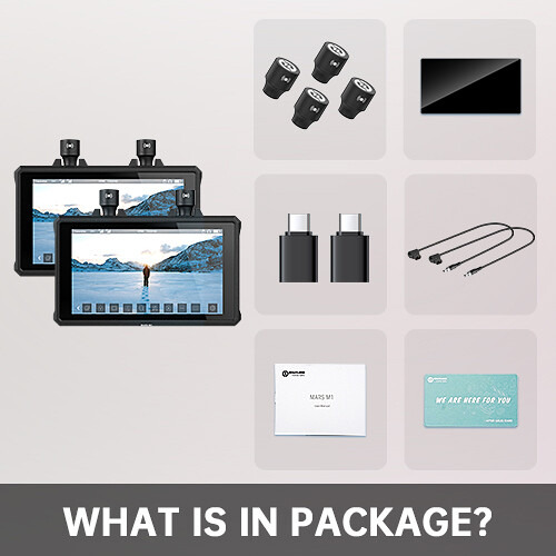 Hollyland Mars M1 Enhanced  Dual 5.5"""" Wireless Transceiving Monitor KIT - 2