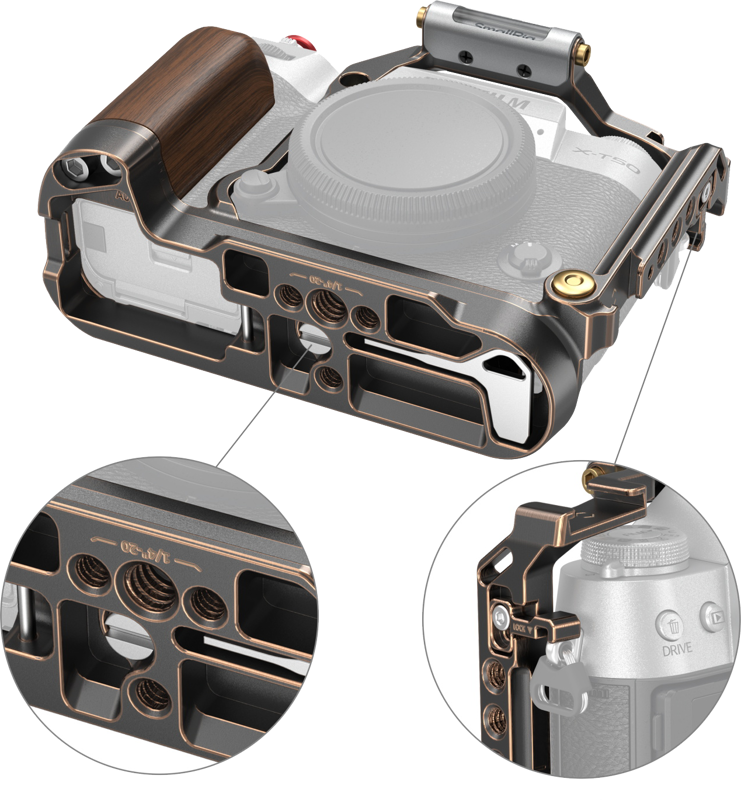 SmallRig 4714 Retro Cage for FUJIFILM X-T50 - 4