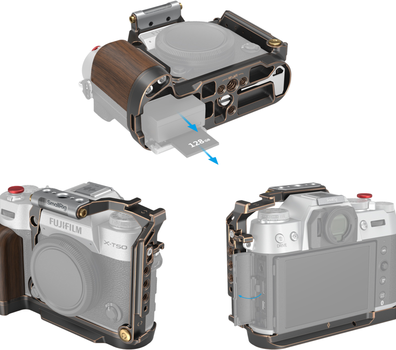 SmallRig 4714 Retro Cage for FUJIFILM X-T50 - 5