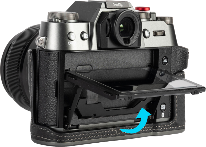 SmallRig 4709 Leather Half Case Kit for Fujifilm X-T50 Black - 4