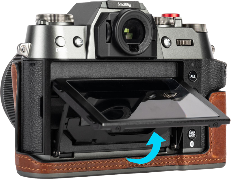 SmallRig 4710 Leather Half Case Kit for Fujifilm X-T50 Brown - 4