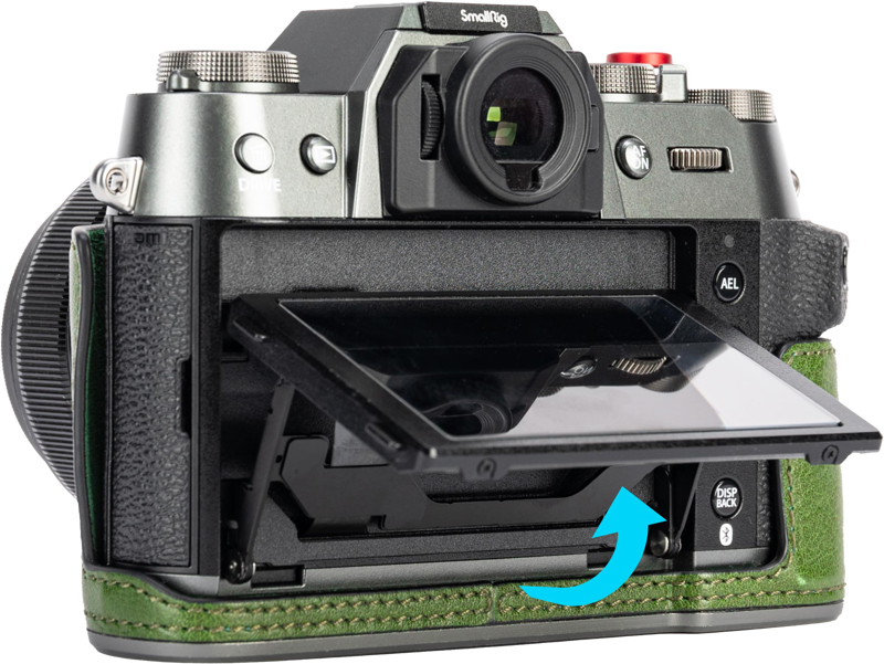 SmallRig 4711 Leather Half Case Kit for Fujifilm X-T50 Green - 4