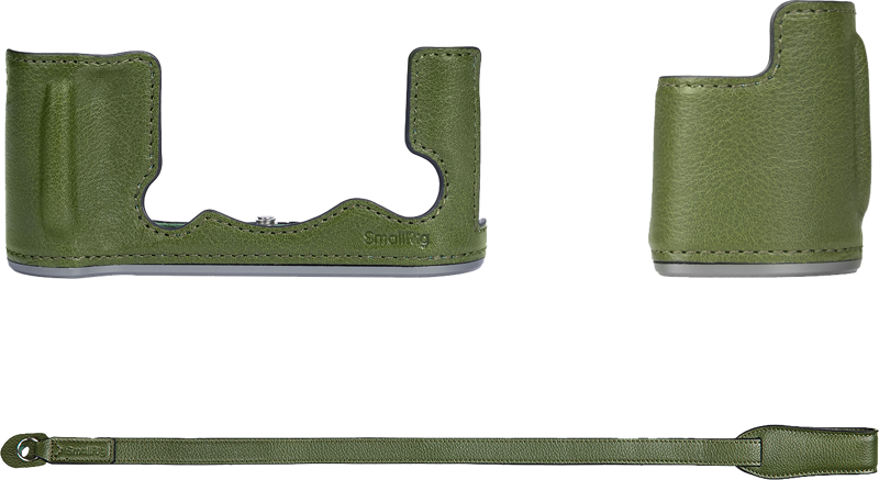 SmallRig 4711 Leather Half Case Kit for Fujifilm X-T50 Green - 2