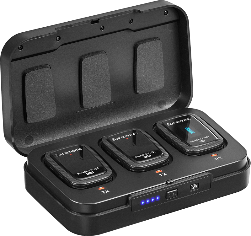 Saramonic Blink 500 ProX B2R 2.4GHz Dual-Channel Wireless Microphone System with Charging Case - 12