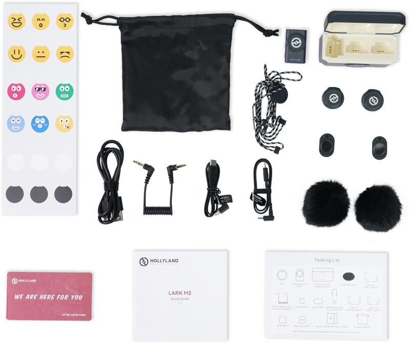 Hollyland Lark M2 Camera - Wireless Lavalier Microphone (Duo,ShineCharcoal) - 4