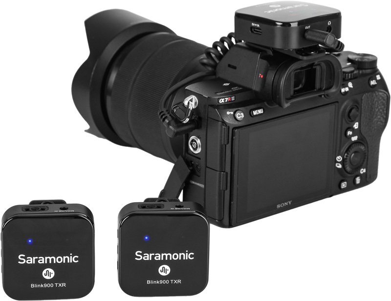 Saramonic Blink 900 B2R 2.4G  WIRELESS Microphone Kit with recording function & charging box - 24