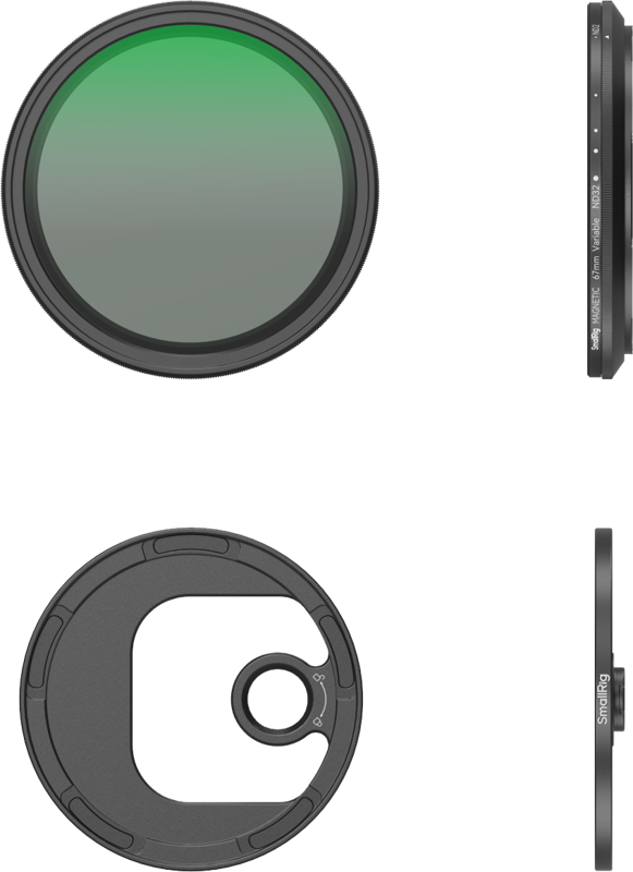 SmallRig 4725 Attachable VND Filter Kit ND2-ND32 (1-5 Stop) with T-mount Filter Adapter 67mm - 4