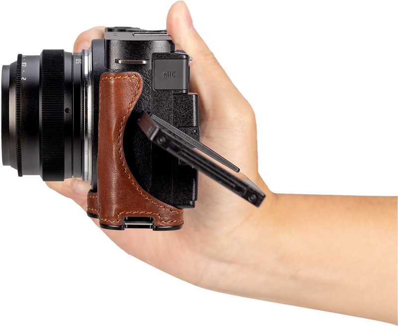 SmallRig 4703 Leather Half case for Panasonic Lumix S9 - 3