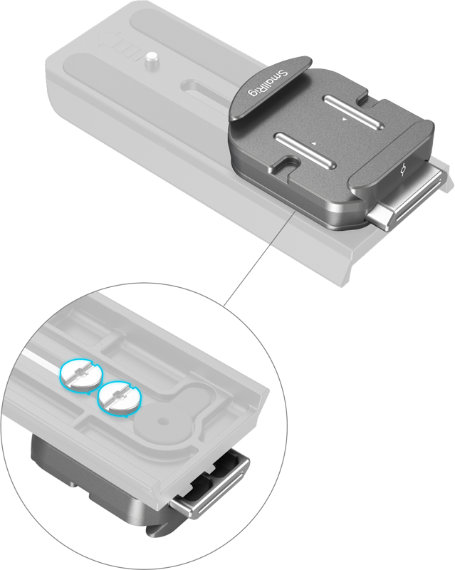 SmallRig 4486 HawkLock H38 Arca-Swiss Quick Release Mount Plate - 5