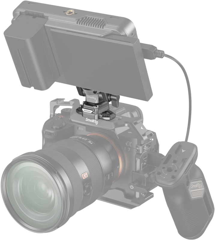 SmallRig 4487 HawkLock H21 Quick Release Monitor Support with NATO Clamp - 4