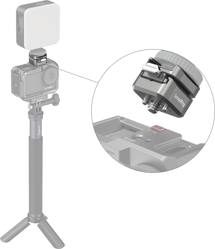 SmallRig 4500 HawkLock H18 Quick Release Support with Cold Shoe - 3