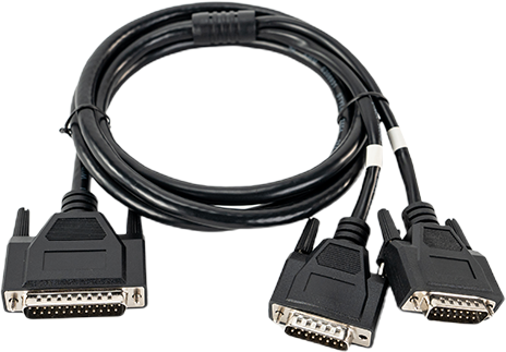 Hollyland HL-TCB09 DB25 Male to Dual DB15 Male Tally Cable