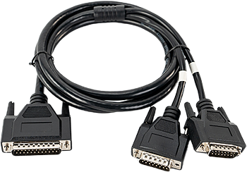 Hollyland HL-TCB09 DB25 Male to Dual DB15 Male Tally Cable