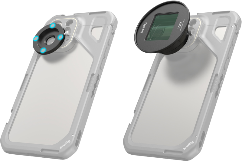 SmallRig 4590 Anamorphic Lens 1.33x for Mobile Phone (T-Mount) - 2
