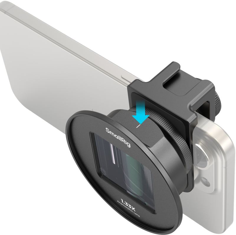 SmallRig 4590 Anamorphic Lens 1.33x for Mobile Phone (T-Mount) - 3